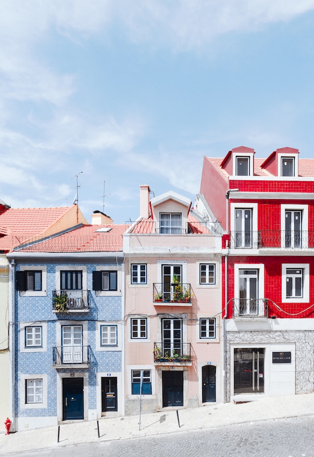 Keramikfassade in Portugal