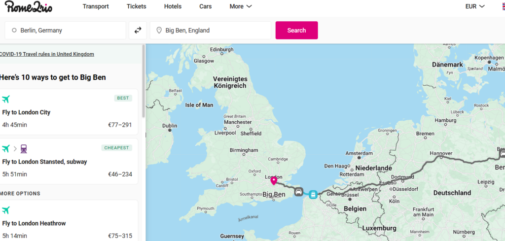 reise apps ticket buchen